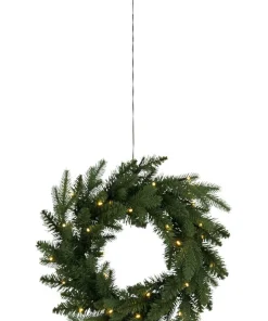 BYSKE Krans 45cm 30LED Grön IP44
