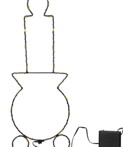 CANDLY Inomhusdekoration Batteri 41cm Svart