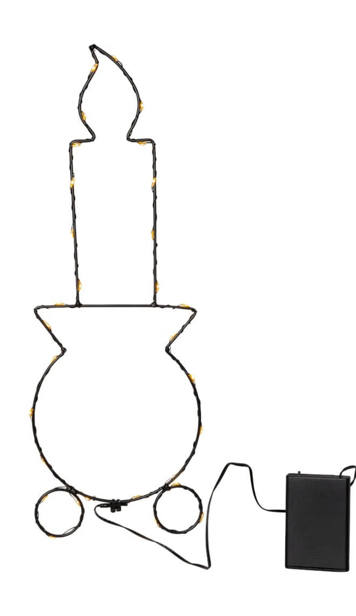 CANDLY Inomhusdekoration Batteri 41cm Svart