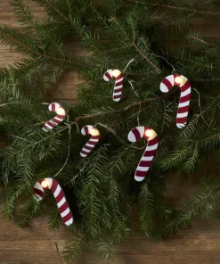 CANDYCANE Ljusslinga Batteri 1,35m 10LED Varmvit/Vit