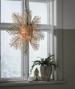 CAROL Adventsstjärna 46cm Natur Rotting