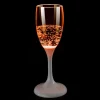 CHAMPANGEGLAS med LED 18cm Orange