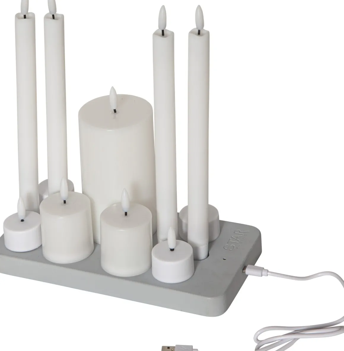 CHARGE MIX LED-Ljus 11-pack 27cm Vit
