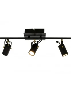 CILINDRO Takspot Rak 5L Dimbar 105cm Svart/Matt Mässing