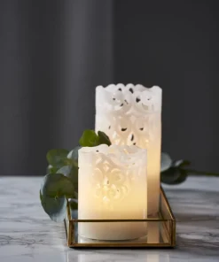 CLARY LED-Blockljus 10cm Vit