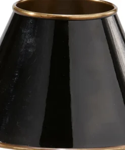 CLASSIC Metallskärm 19/10cm Svart/Antikmässing