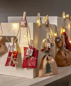 CLIPPY ADVENT Klämmor Batterislinga 24LED 2,4m