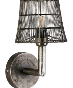 COLUMBUS Vägglampa 22cm Råsilver