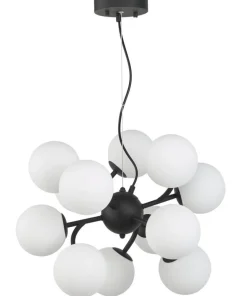 COMO Taklampa 50cm Svart