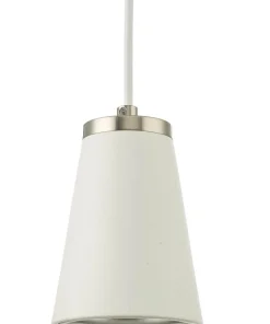 CONE Fönsterlampa 9cm Vit/Borstad Stål