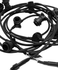 CONNECTA B22 Ljusslinga Extra 7,35m IP44 Svart