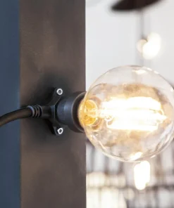 CONNECTA B22 Ljusslinga Extra 7,35m IP44 Svart