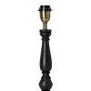 COTTEX Lampfot E27 46cm Svart/Borstad mässing