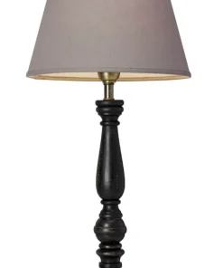 COTTEX Lampfot E27 46cm Svart/Borstad mässing