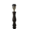 COTTEX Lampfot E27 40cm Svart/Borstad mässing