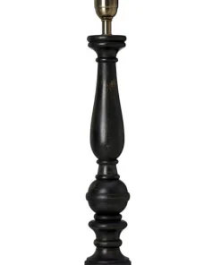 COTTEX Lampfot E27 57cm Svart/Borstad mässing