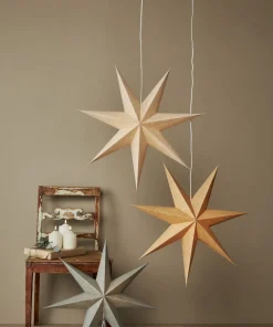 COTTON Pappersstjärna 60cm Guld