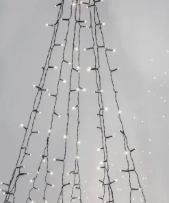 CRISPY ICE WHITE Julgransbelysning 196cm 360LED Vit/Grön IP44