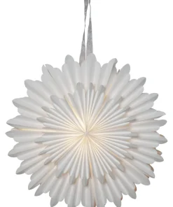 CRYSTAL Pappersstjärna 50cm Vit