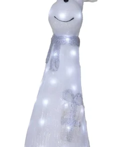 CRYSTALO Dekorationsfigur Ren 40L 51,5cm Vit