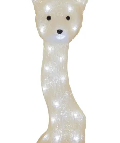 CRYSTALO Dekorationsfigur Räv 30L 41,5cm Beige