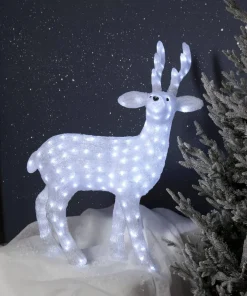 CRYSTALO Utomhusdekoration Hjort 97cm 200LED Klar IP44
