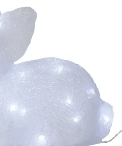 CRYSTALO Utomhusdekoration Kanin Batteri 27cm 30LED Klar IP44