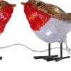 CRYSTALO Utomhusdekoration Fåglar Batteri 10cm 40LED Flerfärgad