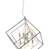 CUBES Taklampa Stor 8L 73cm Svart/Krom