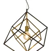 CUBES Takpendel 54cm Svart/Matt Mässing