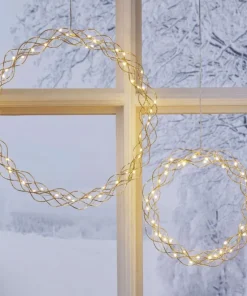 CURLY Hängande Krans 30cm Mässing
