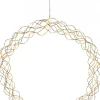 CURLY Hängande krans 45cm Mässing