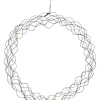 CURLY Hängande krans 48cm Svart