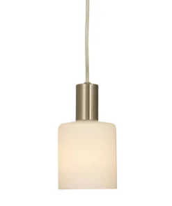 CYLINDER Fönsterlampa 16cm Stål/Vit