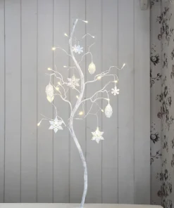 DECORA Dekorationsträd 40cm 27LED Vit