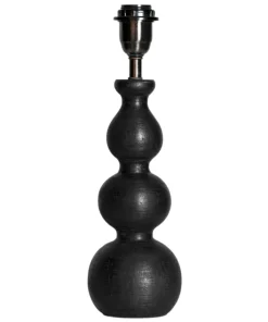 DEVON Lampfot E27 38cm Svart/Borstad mässing