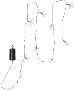 DEW DROP FLOWER Batterislinga 96L 2,1m Svart/Varmvit IP44