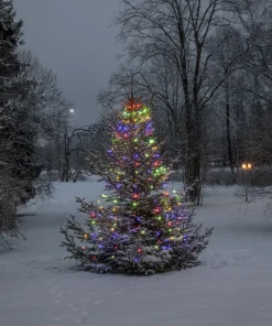 DEW DROP Julgransslinga 2m 160LED Flerfärgad/Grön IP44