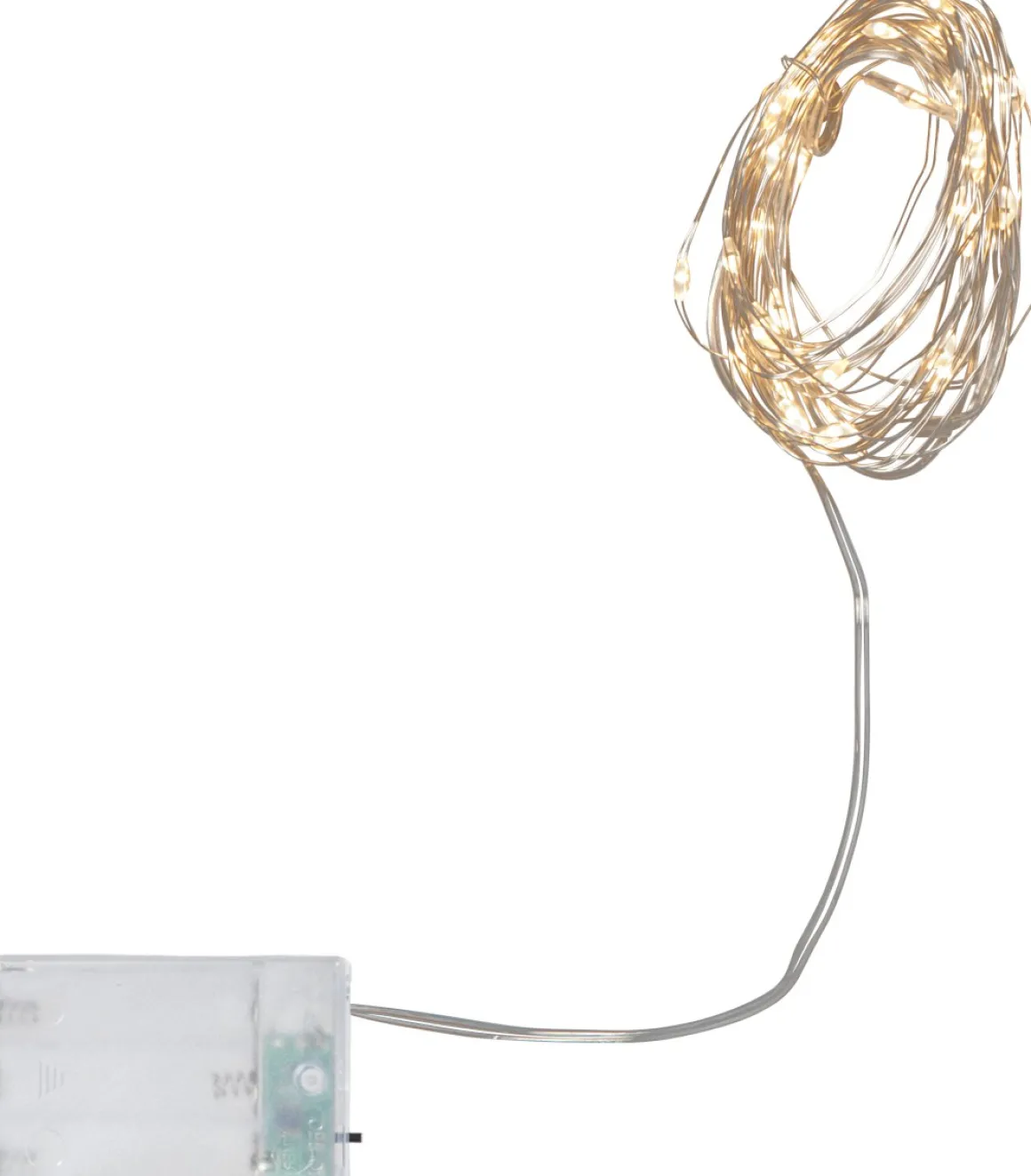 DEW DROP Ljusslinga Batteri 4m 40LED Varmvit/Silver