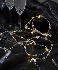 DEW DROP Ljusslinga 190cm Transparent