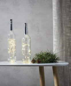 DEW DROP Ljusslinga 15L 75cm Silver Varmvit