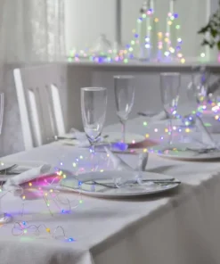 DEW DROP Ljusslinga 10m 100LED RGB/Silver