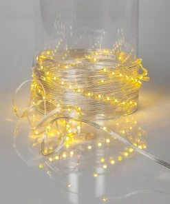 DEW DROP MICRO Ljusslinga 15m 200LED Varmvit/Transparent