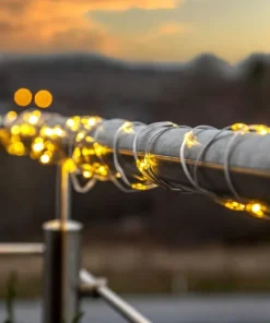 DEW DROP MICRO Ljusslinga 15m 200LED Varmvit/Transparent