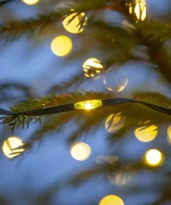 DEW DROP MICRO Ljusslinga 15m 200LED Varmvit/Grön