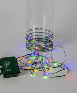 DEW DROP MICRO Ljusslinga Batteri 7,2m 96LED Multi/Grön