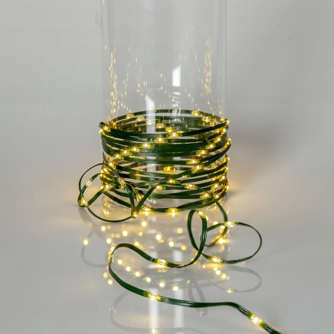 DEW DROP MICRO Ljusslinga 36m 480LED Varmvit/Grön