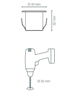 Dexter Decklight 5-Pack 4 cm 12V IP67
