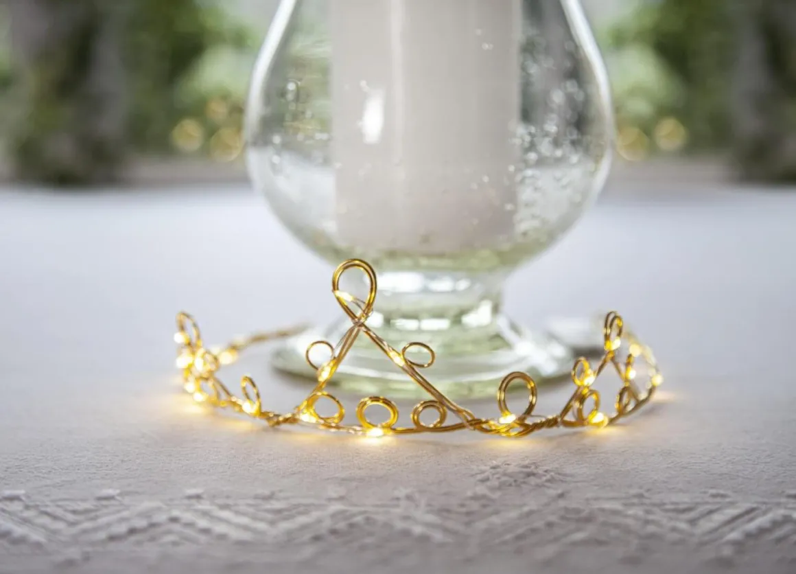 DIADEM Inomhusdekoration 18cm 20LED Mässing