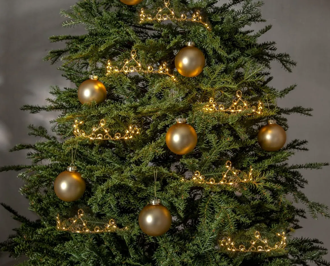DIADEM Inomhusdekoration 18cm 20LED Mässing